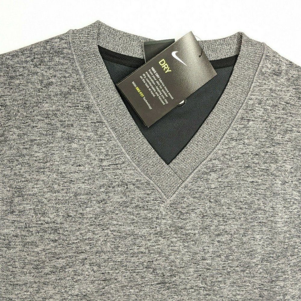 Nike  Golf Sweater Vest Sleeveless V-Neck Gray NWT - Picture 4 of 7